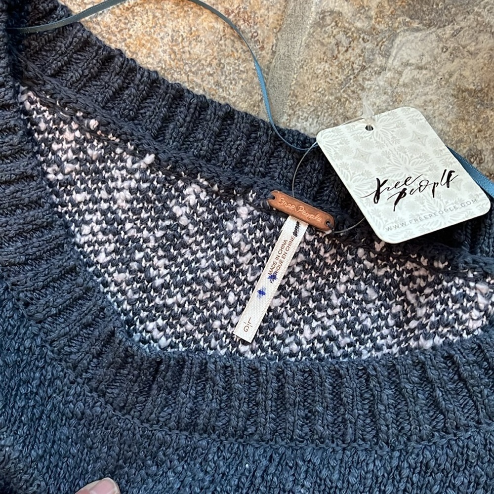 Free People In Bloom Floral Flower Oversized Sweater | Size Large NWT$248 - Picture 7 of 13